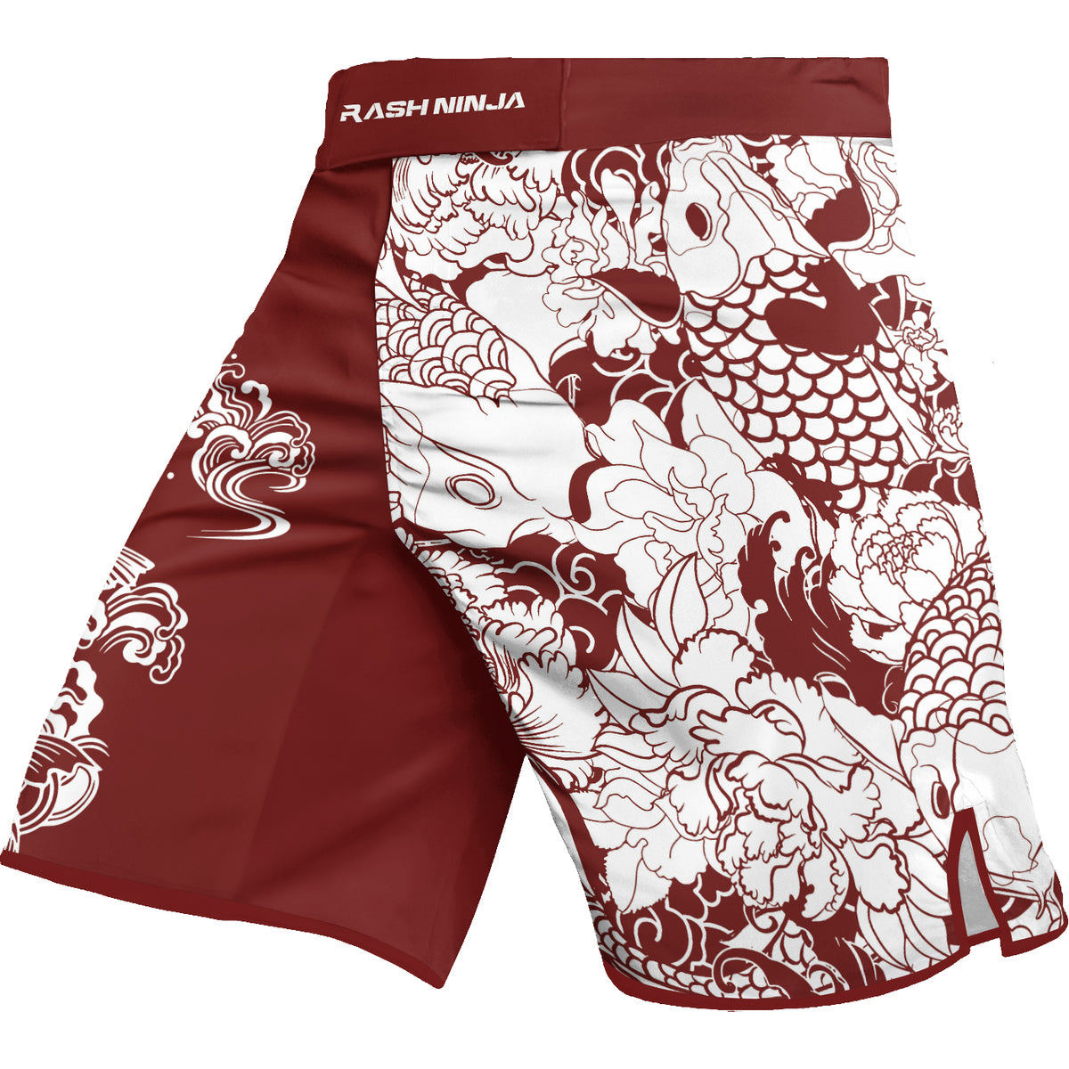 Rashninja Ranked Japanese Koi Fish Men's Fight Shorts