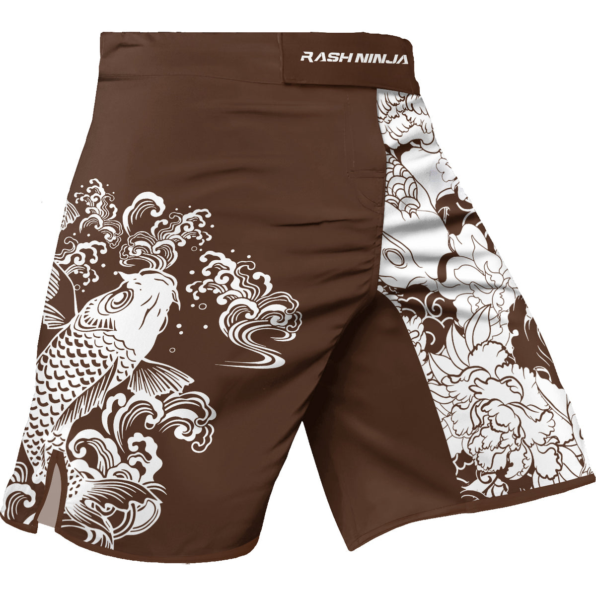 Rashninja Ranked Japanese Koi Fish Men's Fight Shorts
