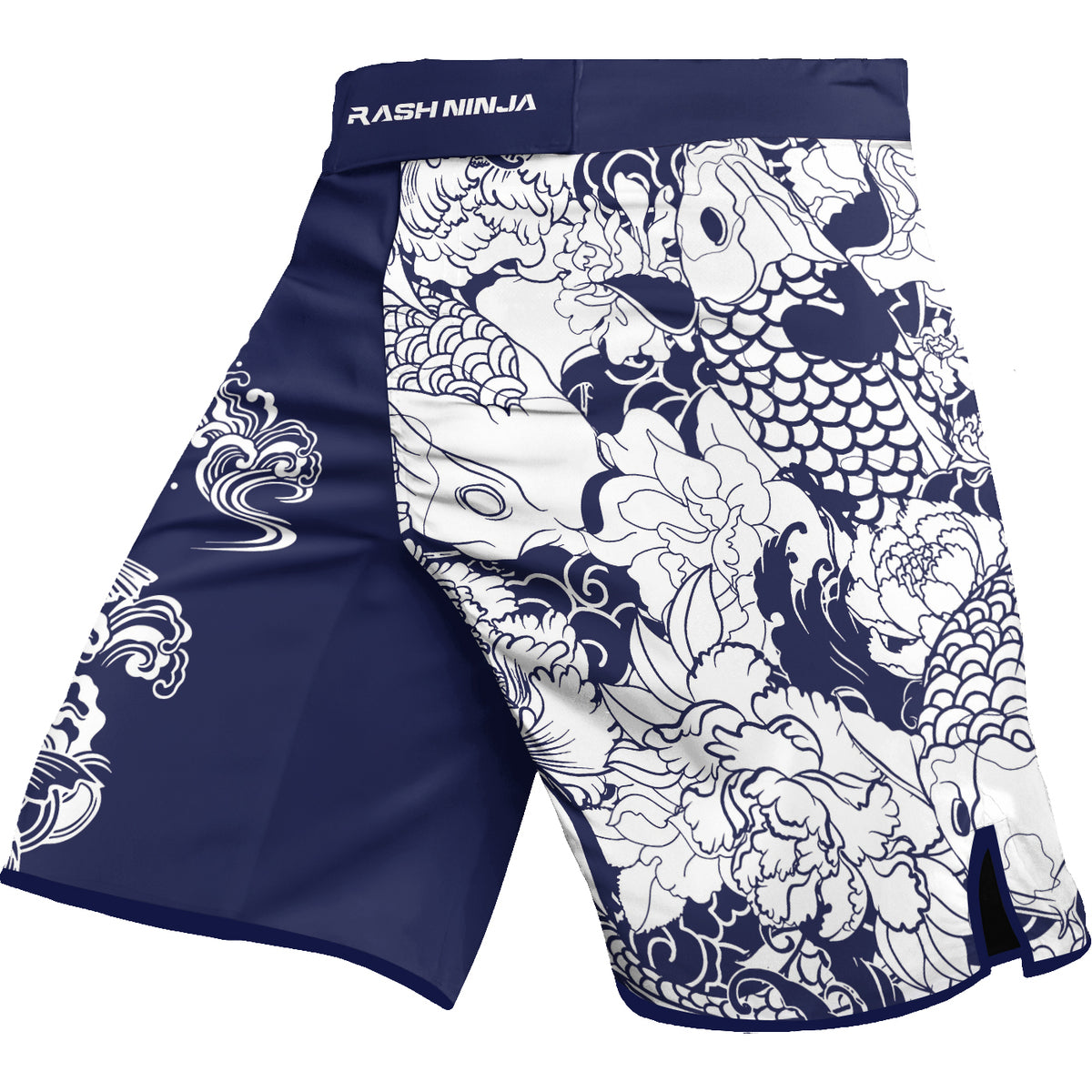 Rashninja Ranked Japanese Koi Fish Men's Fight Shorts