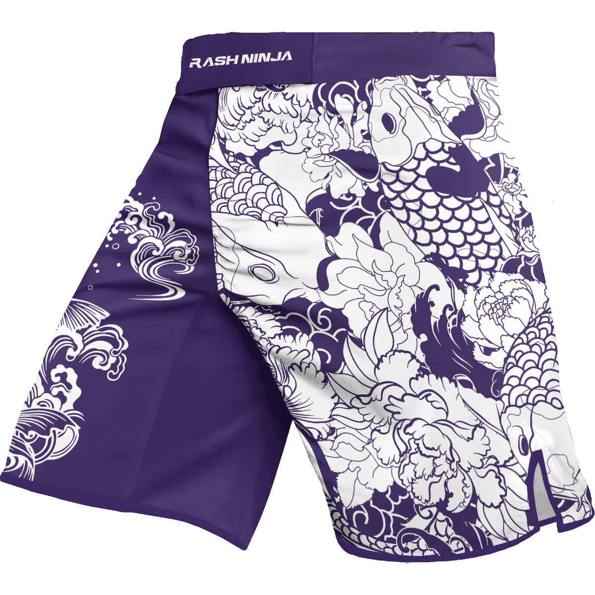 Rashninja Ranked Japanese Koi Fish Men's Fight Shorts