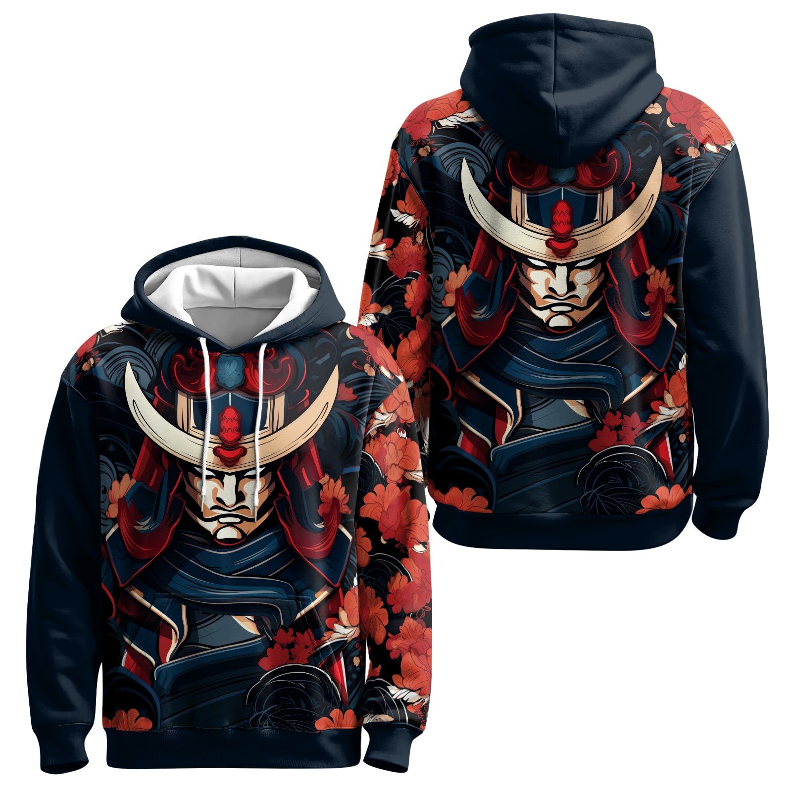 Rashninja Blade of Honor Samurai AOP Hoodie | Samurai Style Hoodie