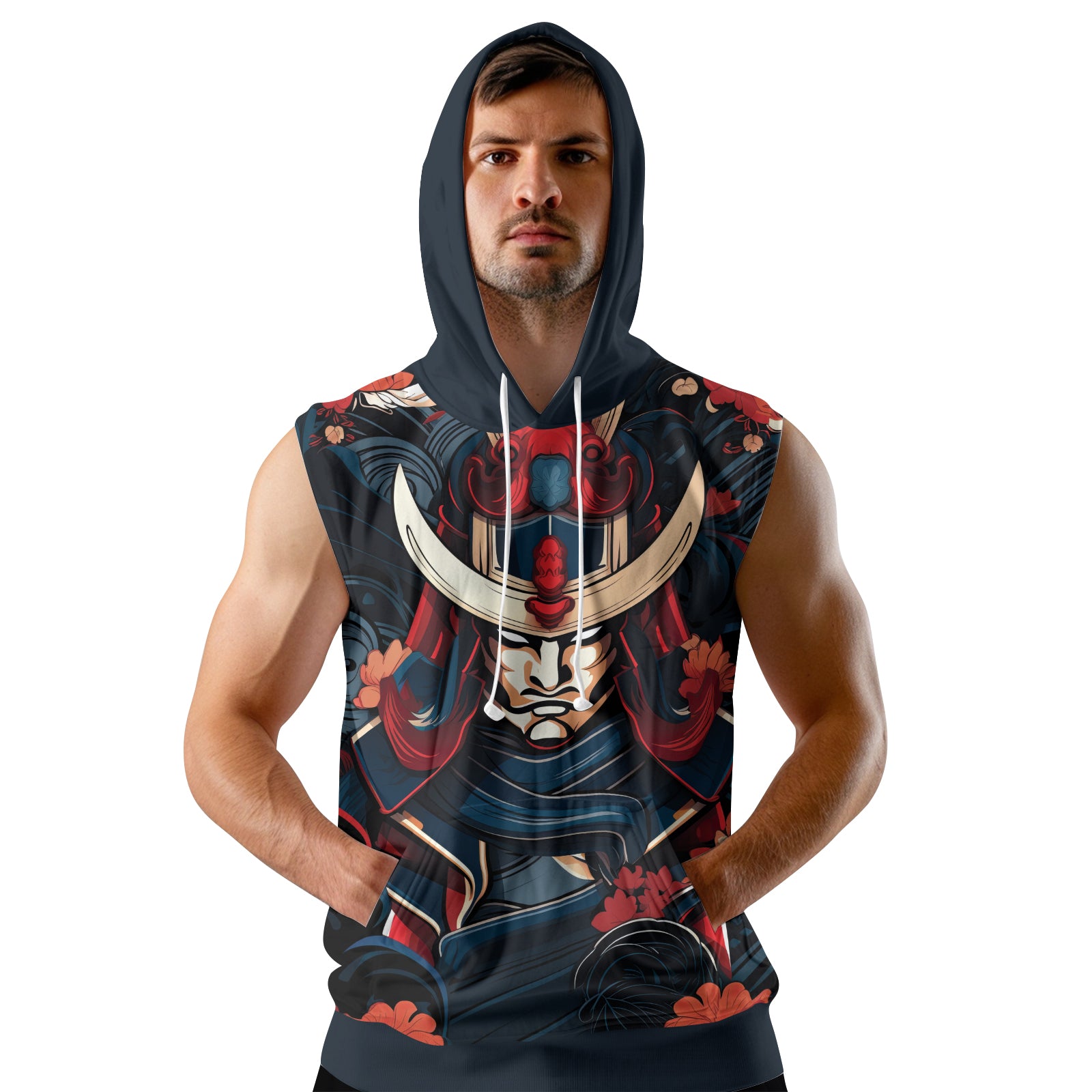 Rashninja Blade of Honor Samurai Sleeveless Hoodie | Sleeveless Hoodie