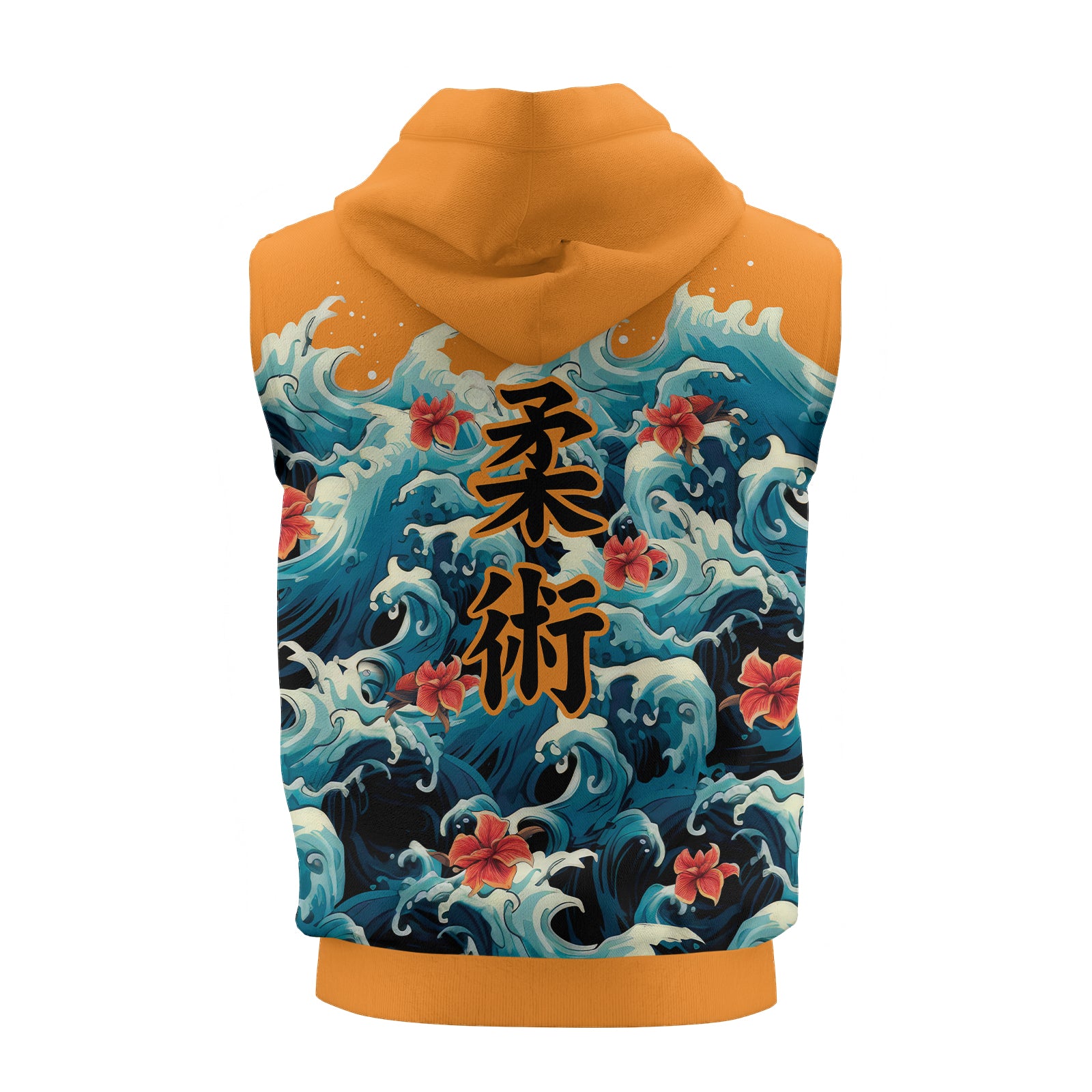 Rashninja Octopus Waves Sleeveless Hoodie | MMA Sleeveless Hoodie