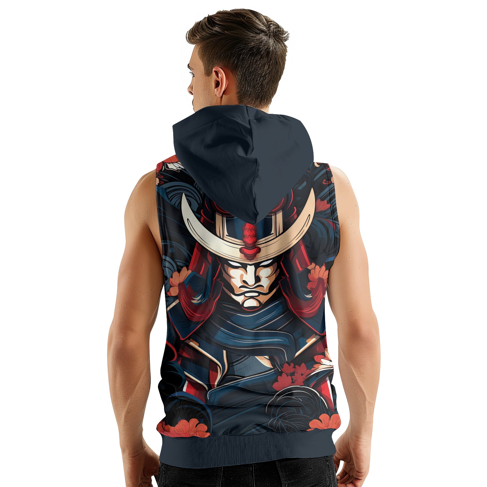 Rashninja Blade of Honor Samurai Sleeveless Hoodie | Sleeveless Hoodie