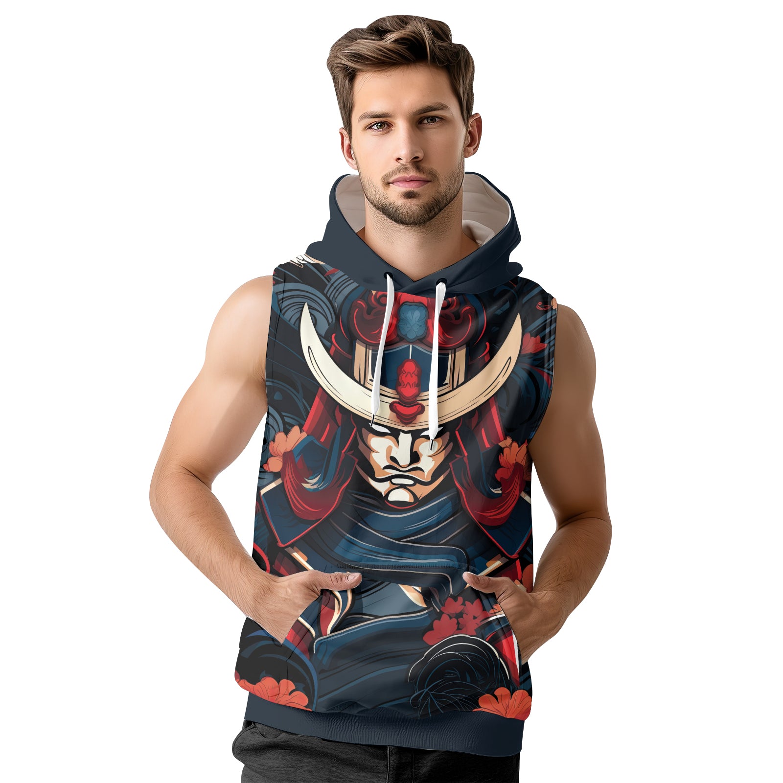 Rashninja Blade of Honor Samurai Sleeveless Hoodie | Sleeveless Hoodie