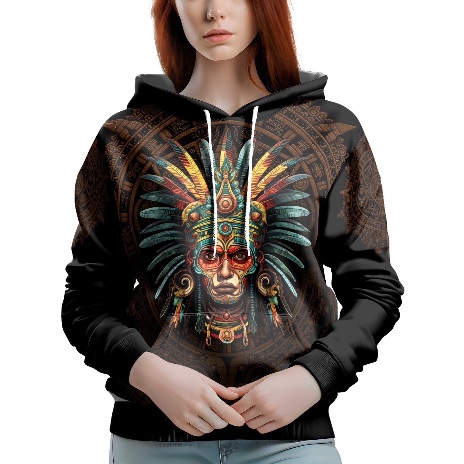 Rashninja Aztec Headman AOP Hoodie