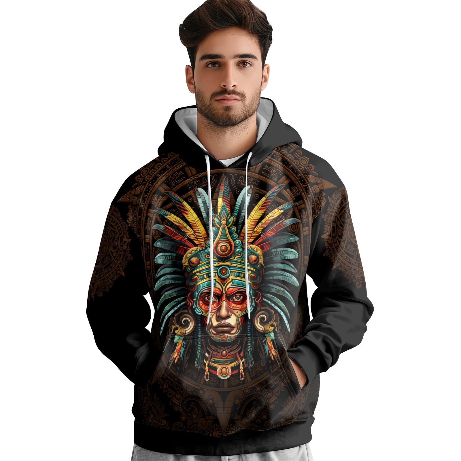 Rashninja Aztec Headman AOP Hoodie