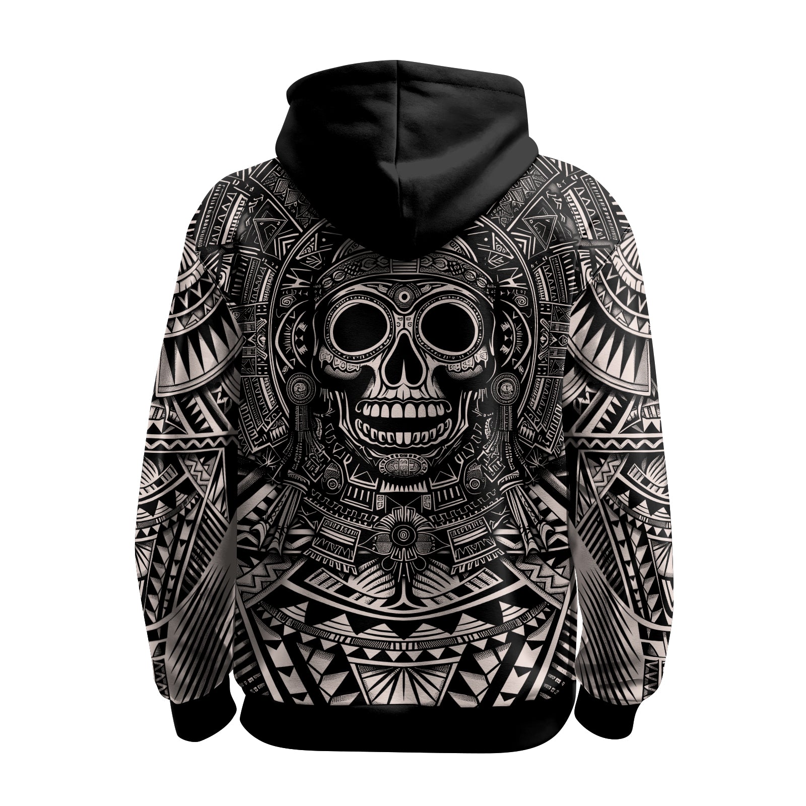 Rashninja Aztec Tribe Warrior Cranium AOP Hoodie