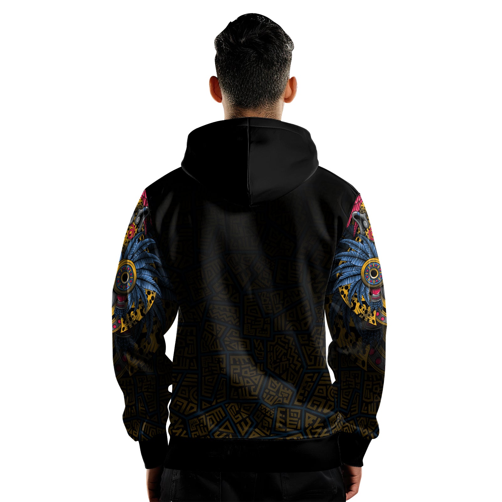 Rashninja Aztec Tribal Jaguar AOP Hoodie