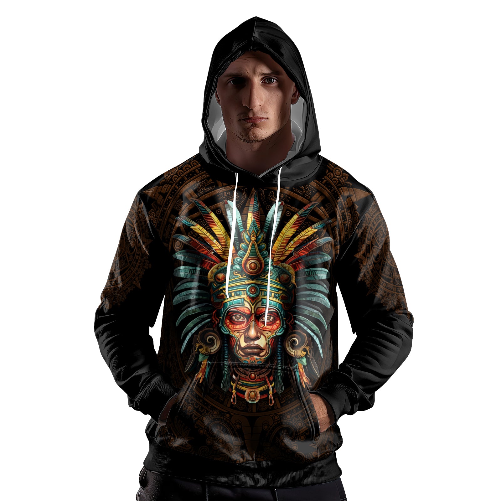 Rashninja Aztec Headman AOP Hoodie