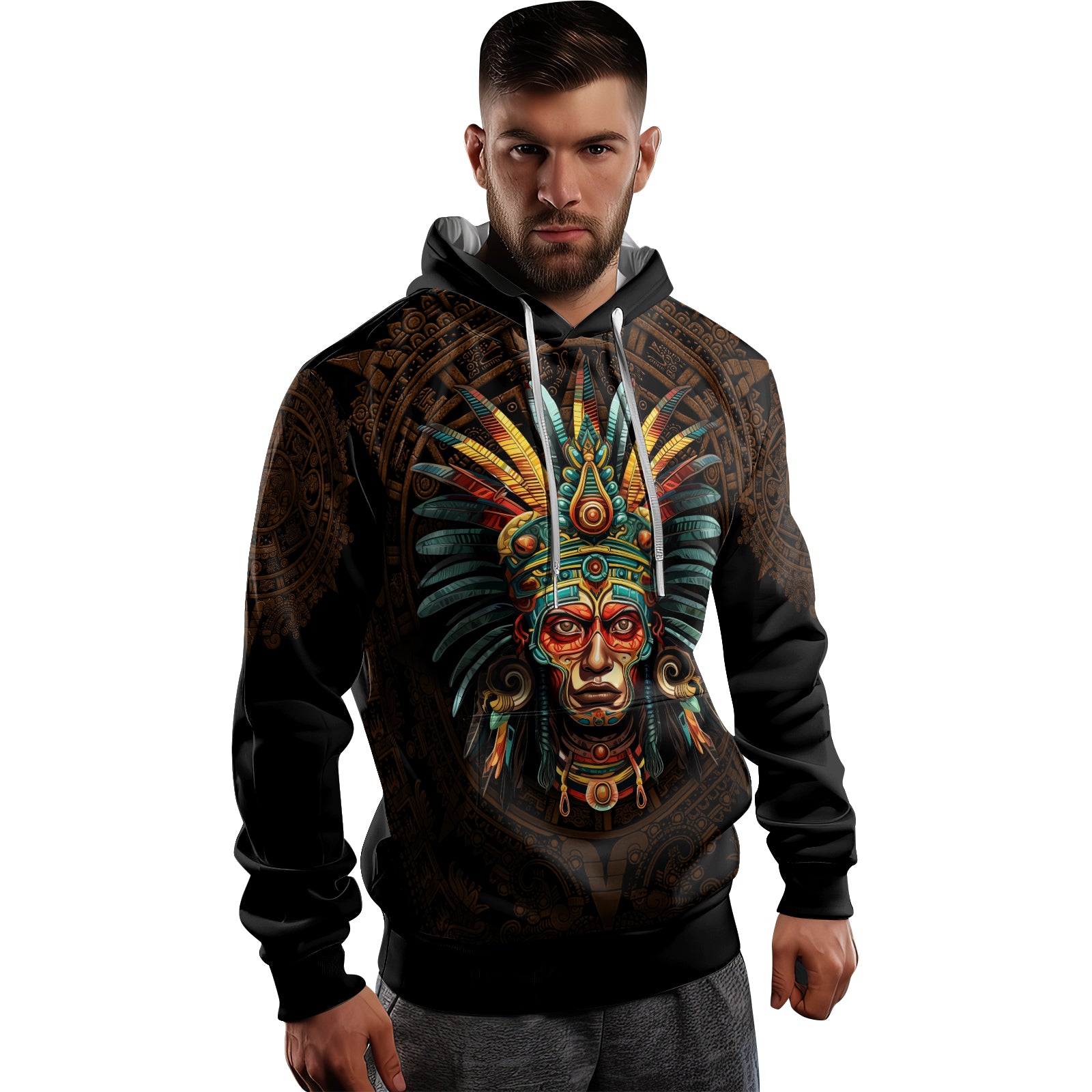 Rashninja Aztec Headman AOP Hoodie