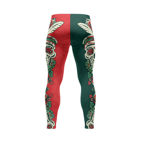 Rashninja Aztec Skull Feather Mandala Men's Spats