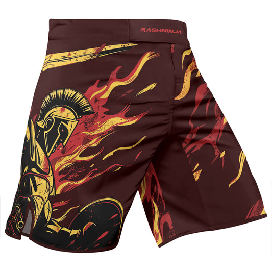 Rashninja Spartan Fire Warrior Men's Fight Shorts