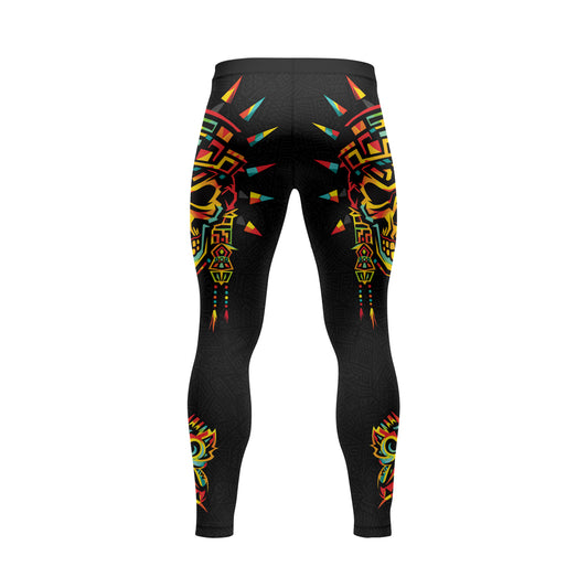 Rashninja Aztec Rainbow Skull Mask Men's Spats