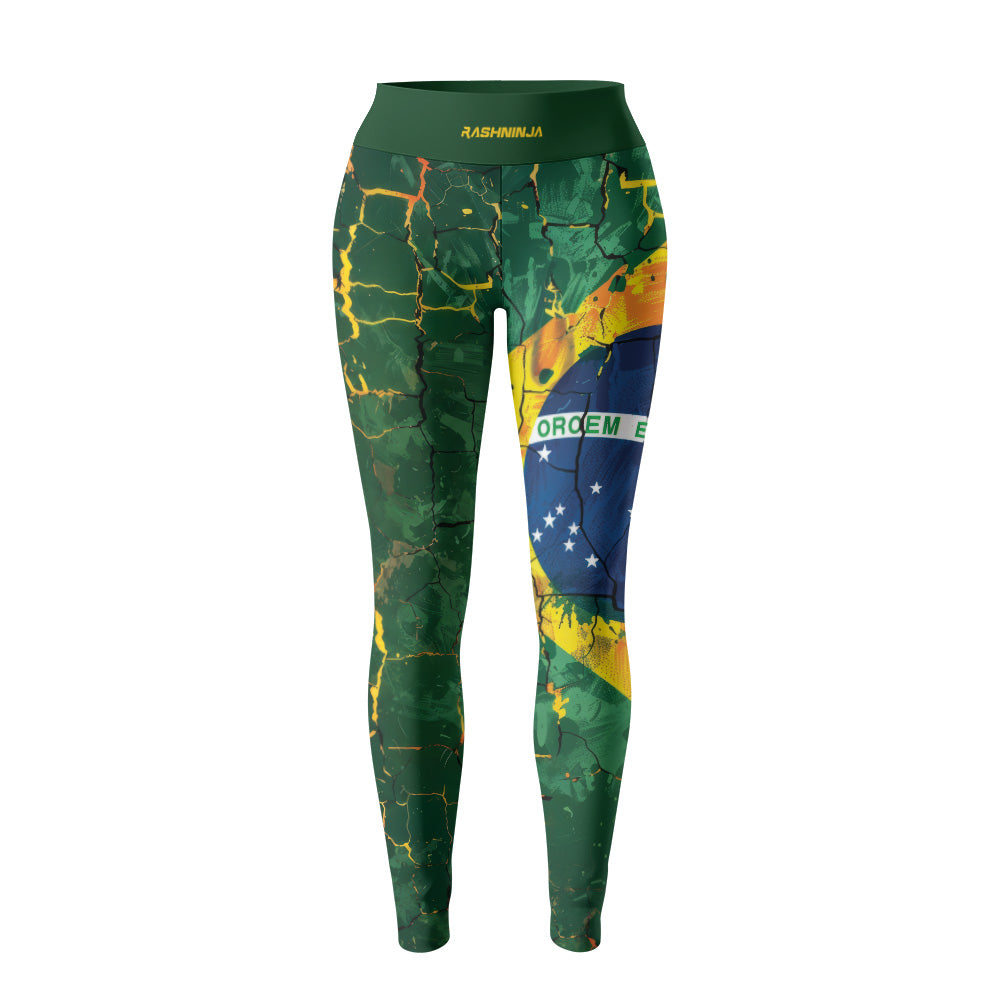 Rashninja Patriot Brazil Flag Women's Leggings