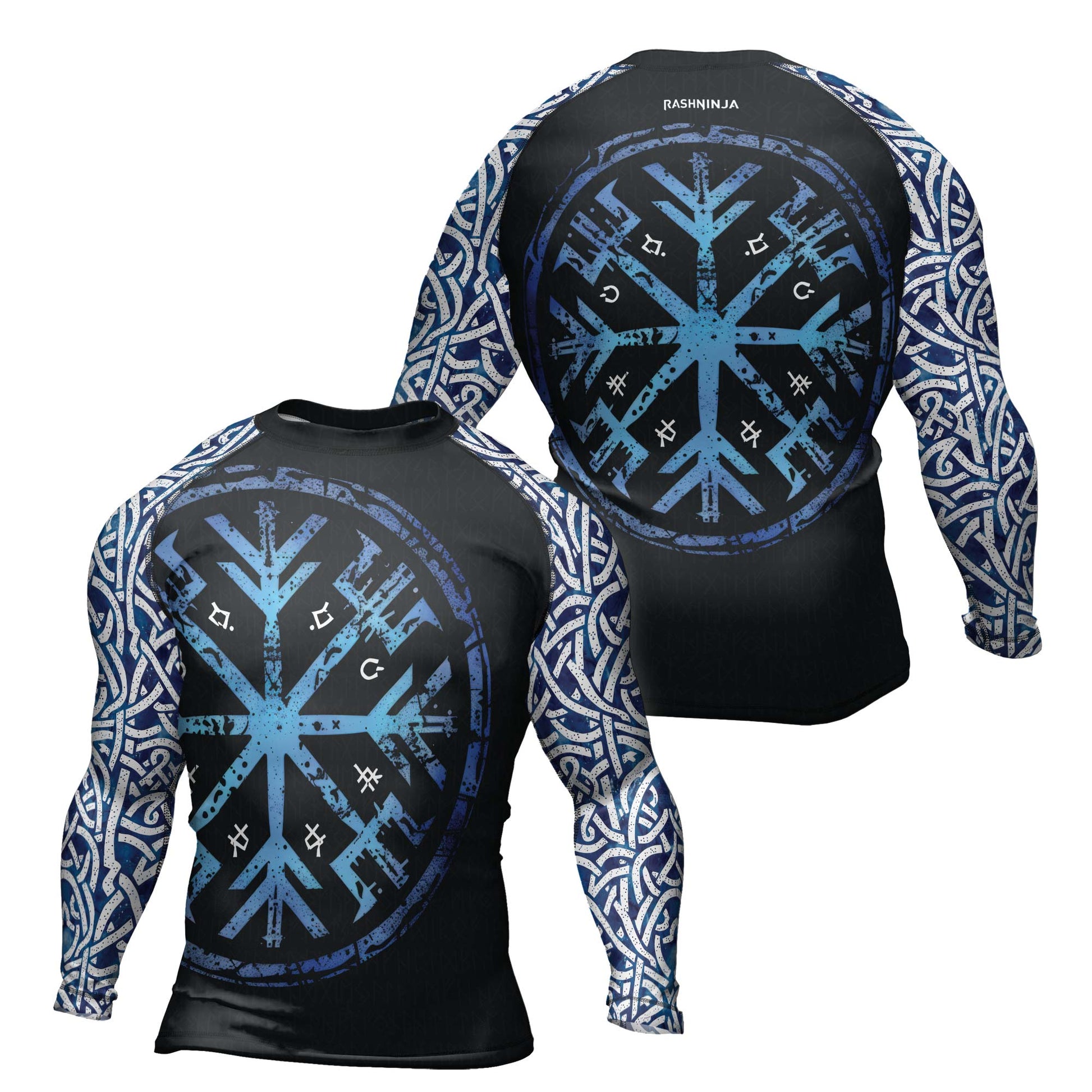 Rashninja Viking Helm of Awe Men's Long Sleeve Rash Guard