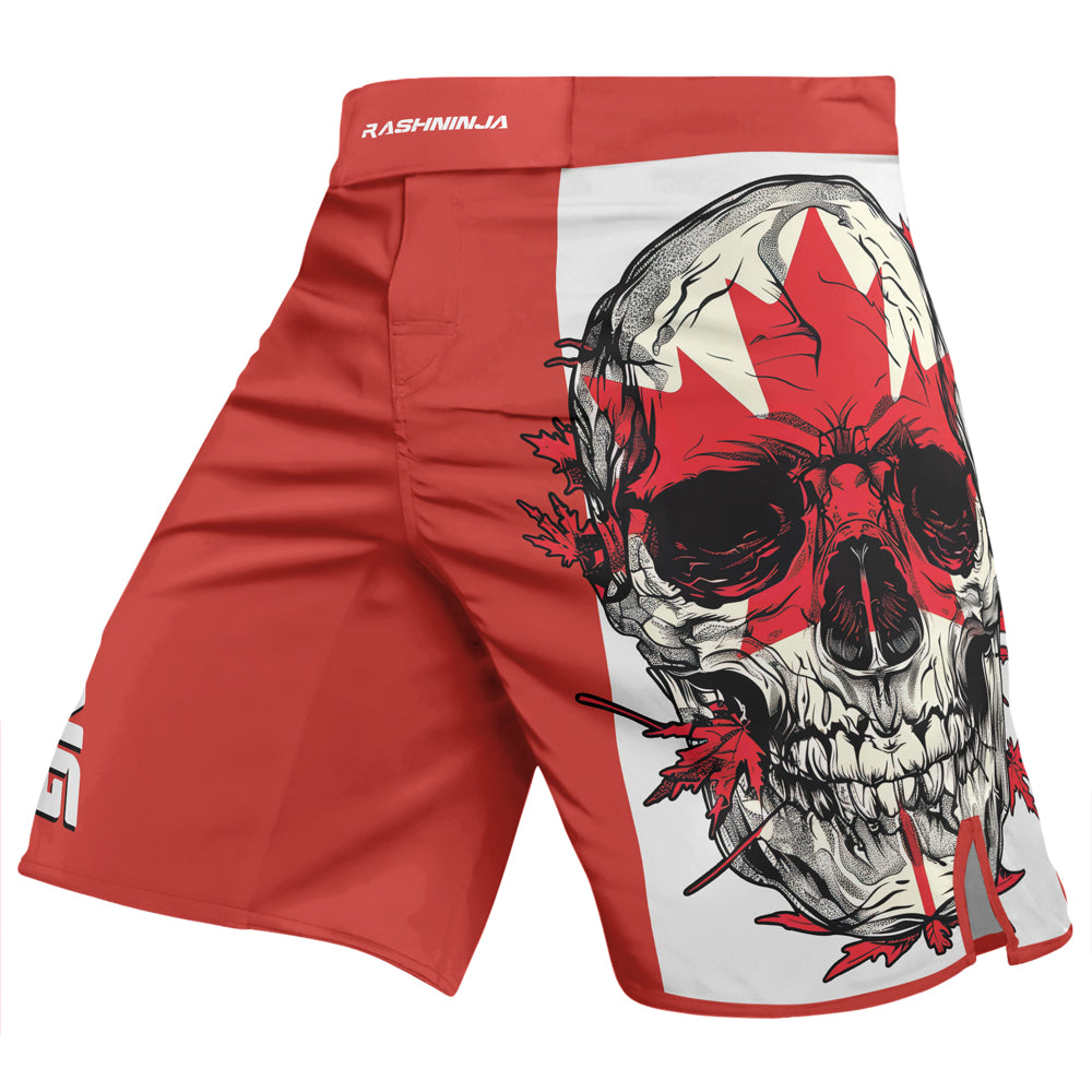 Rashninja Patriot Canada Flag Men's Fight Shorts