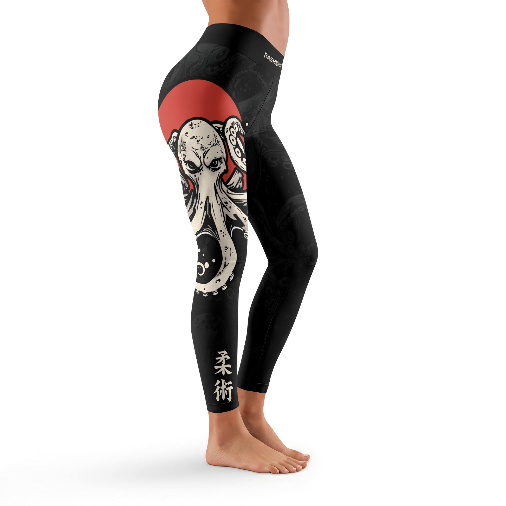 Rashninja Octopus Red Sun Women's Leggings