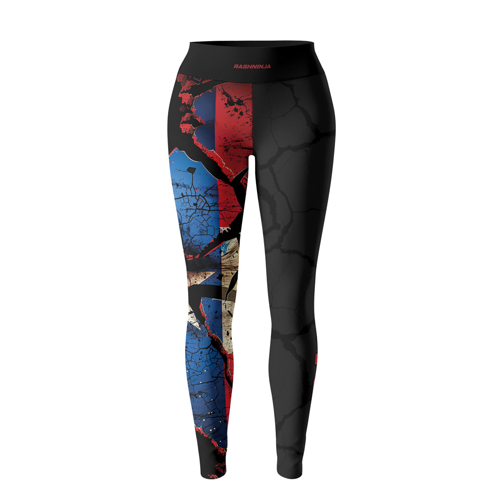 Rashninja Patriot Puerto Rico Flag Women's Leggings
