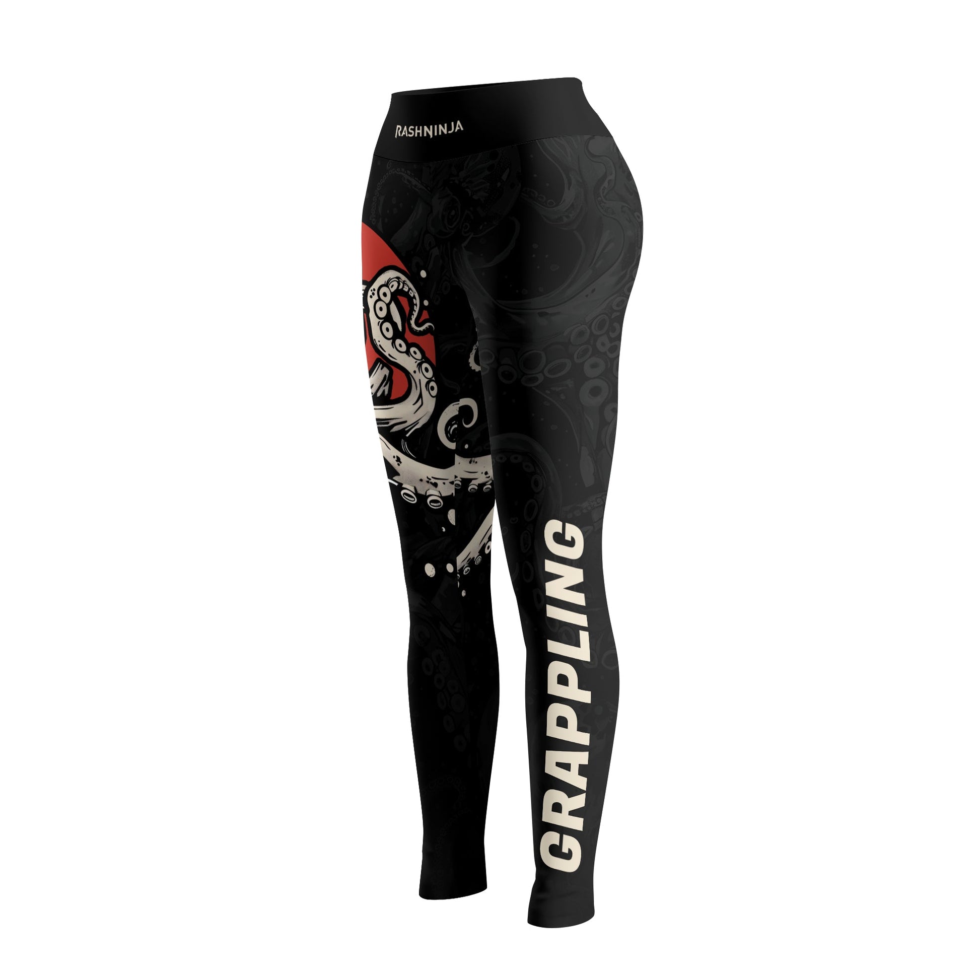 Rashninja Octopus Red Sun Women's Leggings