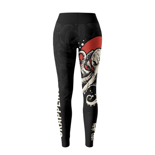 Rashninja Octopus Red Sun Women's Leggings
