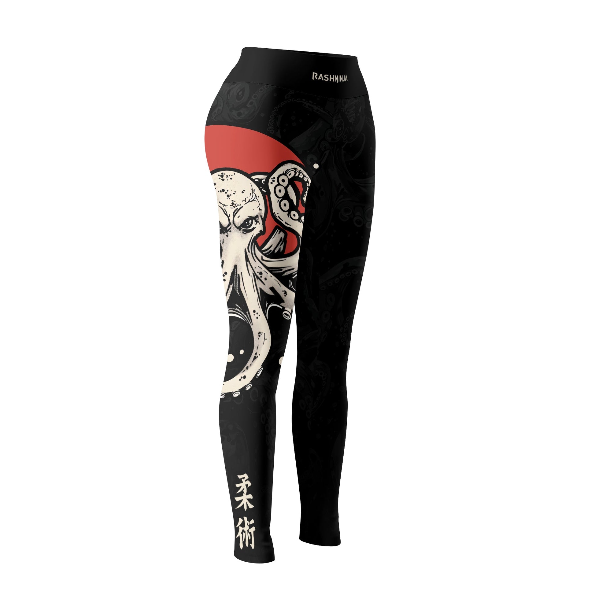 Rashninja Octopus Red Sun Women's Leggings