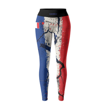 Rashninja Patriot France Flag Women's Leggings