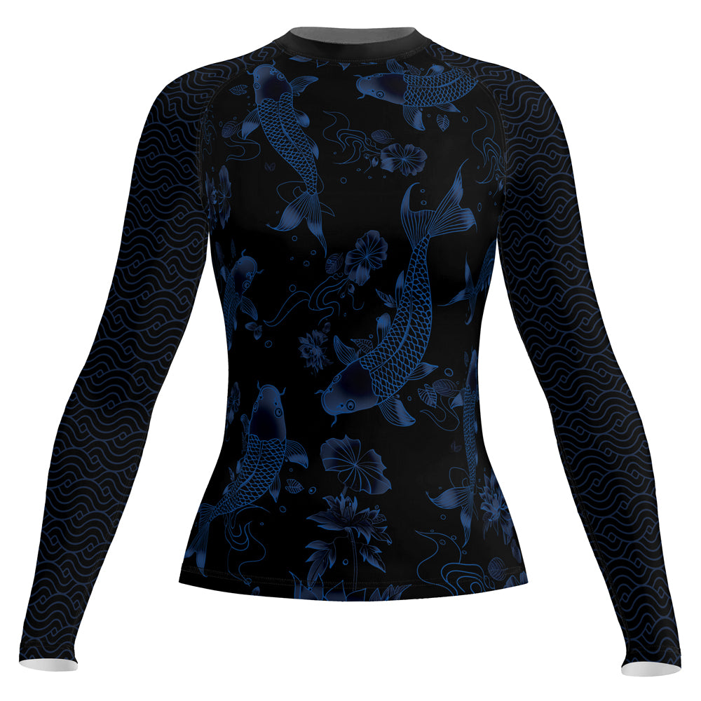 Rashninja Samurai Koi Valor Women's Long Sleeve Rash Guard