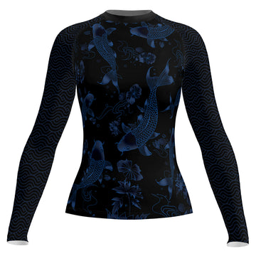 Rashninja Samurai Koi Valor Women's Long Sleeve Rash Guard