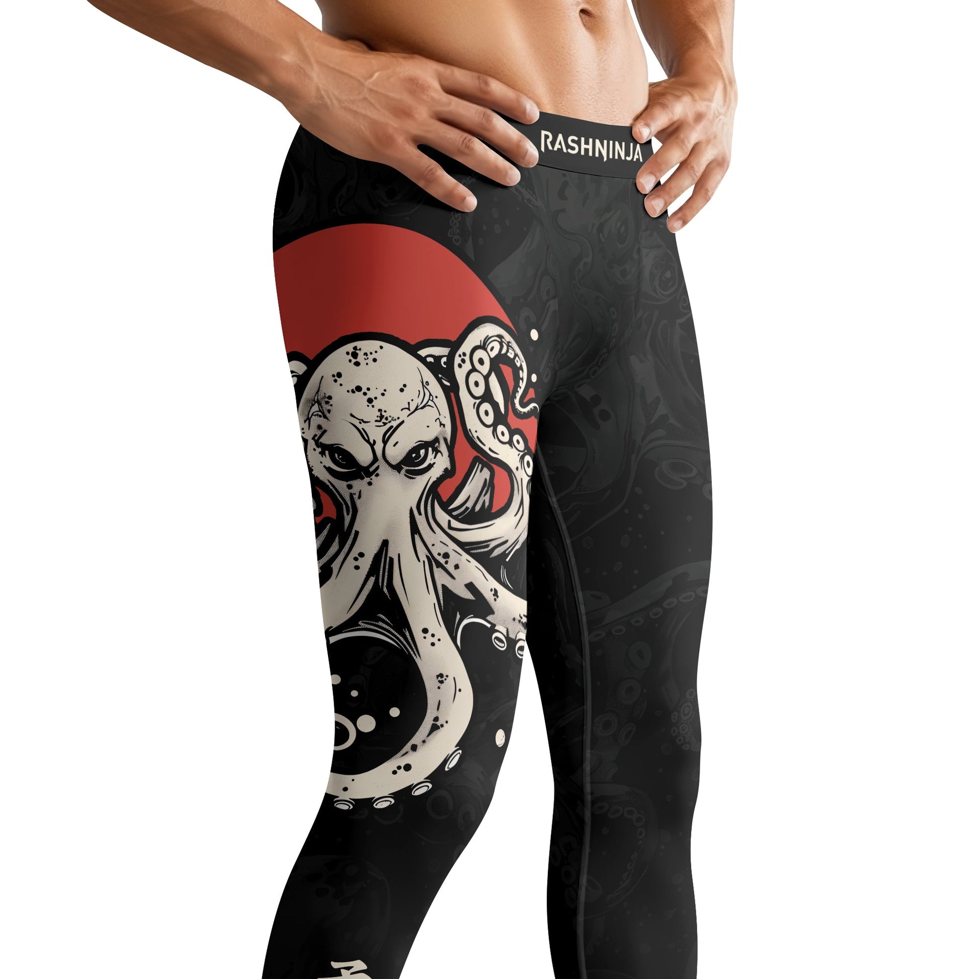 Rashninja Octopus Red Sun Men's Spats