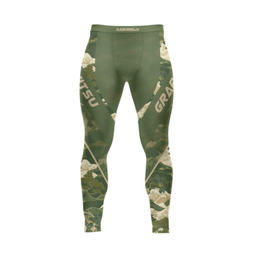 Rashninja Green Wave Camouflage Men's Spats