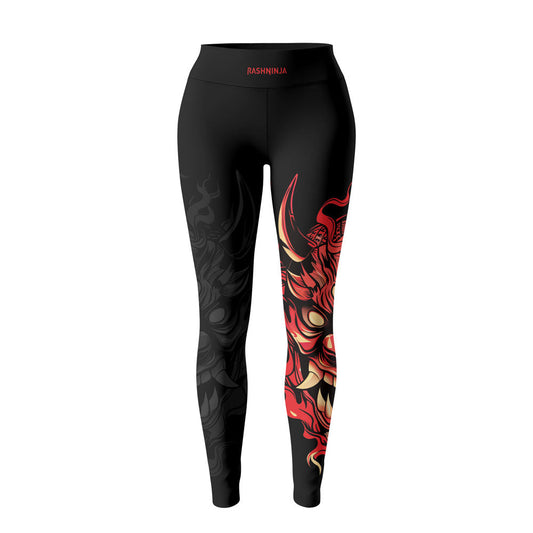 Rashninja Samurai Oni Flames Women's Leggings
