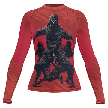 Rashninja Ninja Red Assault Women's Long Sleeve Rash Guard