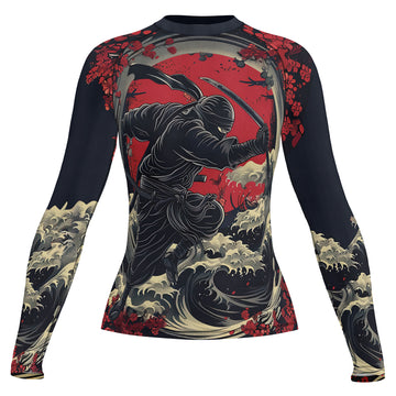 Rashninja Ninja Great Wave Women's Long Sleeve Rash Guard