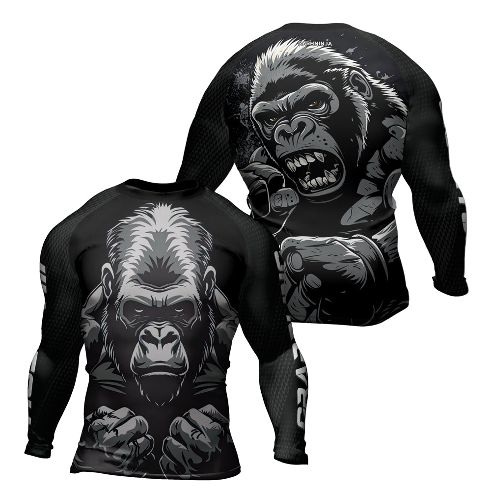 Rashninja Gorilla Wild Monarch Men's Long Sleeve Rash Guard