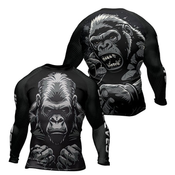 Rashninja Gorilla Wild Monarch Men's Long Sleeve Rash Guard