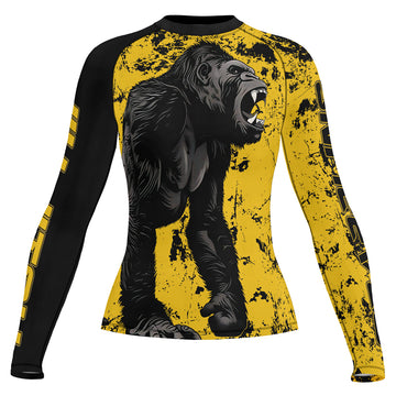 Rashninja Gorilla Golden Ruler Women's Long Sleeve Rash Guard