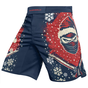 Rashninja Christmas Ninja Santa Men's Fight Shorts