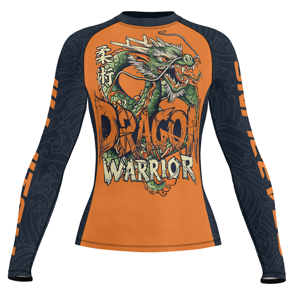 Rashninja Dragon Verdant Blaze Women's Long Sleeve Rash Guard
