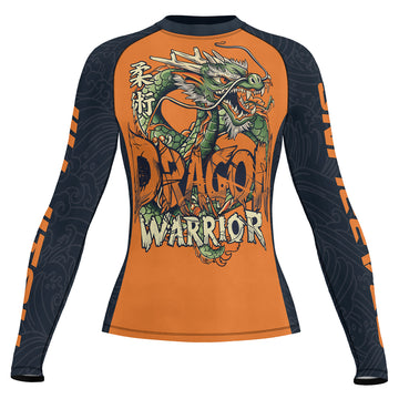 Rashninja Dragon Verdant Blaze Women's Long Sleeve Rash Guard