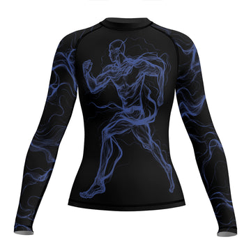 Rashninja Cyber Energy Motion Women's Long Sleeve Rash Guard