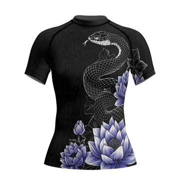 Rashninja Snake Lotus Women's Long Sleeve Rash Guard