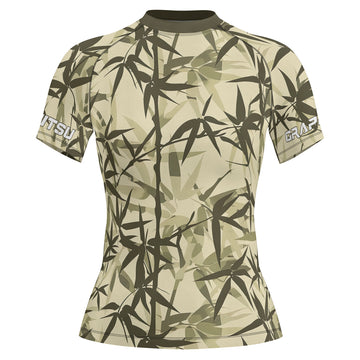 Rashninja Bamboo Camouflage Women's Short Sleeve Rash Guard