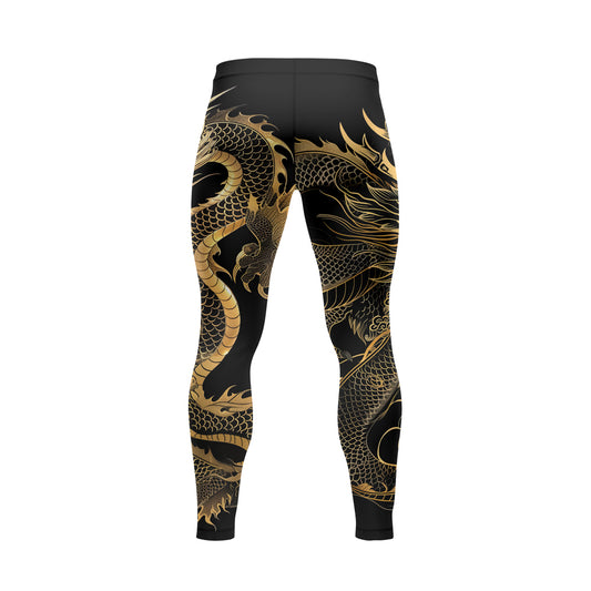 Rashninja Golden Dragon Black Men's Spats