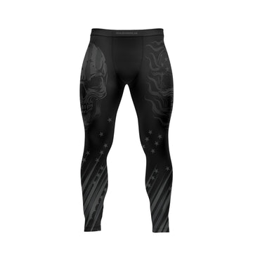 Rashninja Black Patriot Skull Men's Spats