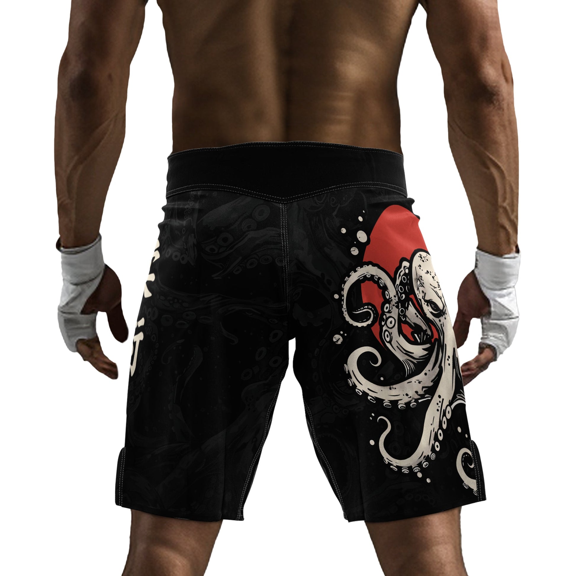 Rashninja Octopus Red Sun Men's Fight Shorts