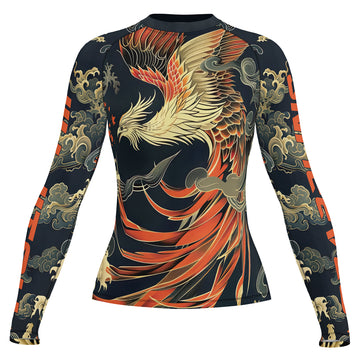 Rashninja Phoenix Wave Shadow Women's Long Sleeve Rash Guard