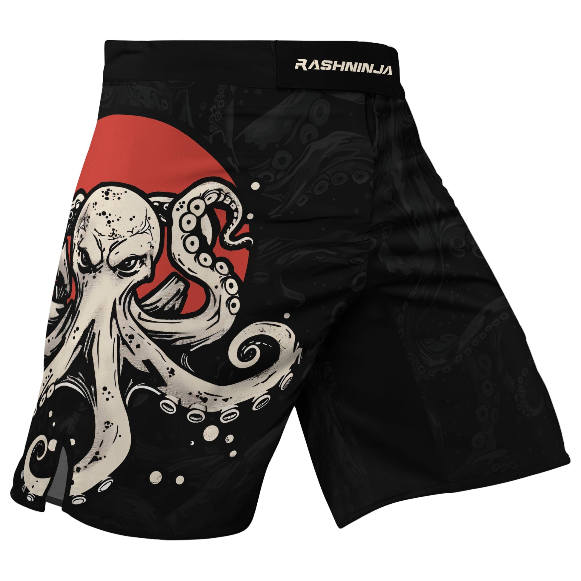 Rashninja Octopus Red Sun Men's Fight Shorts