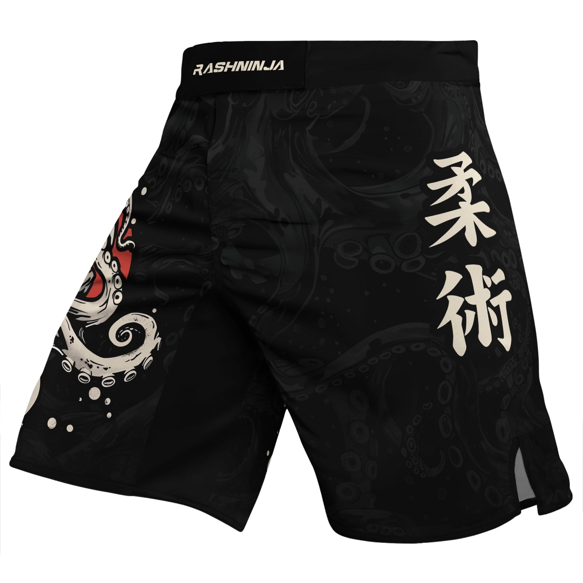 Rashninja Octopus Red Sun Men's Fight Shorts