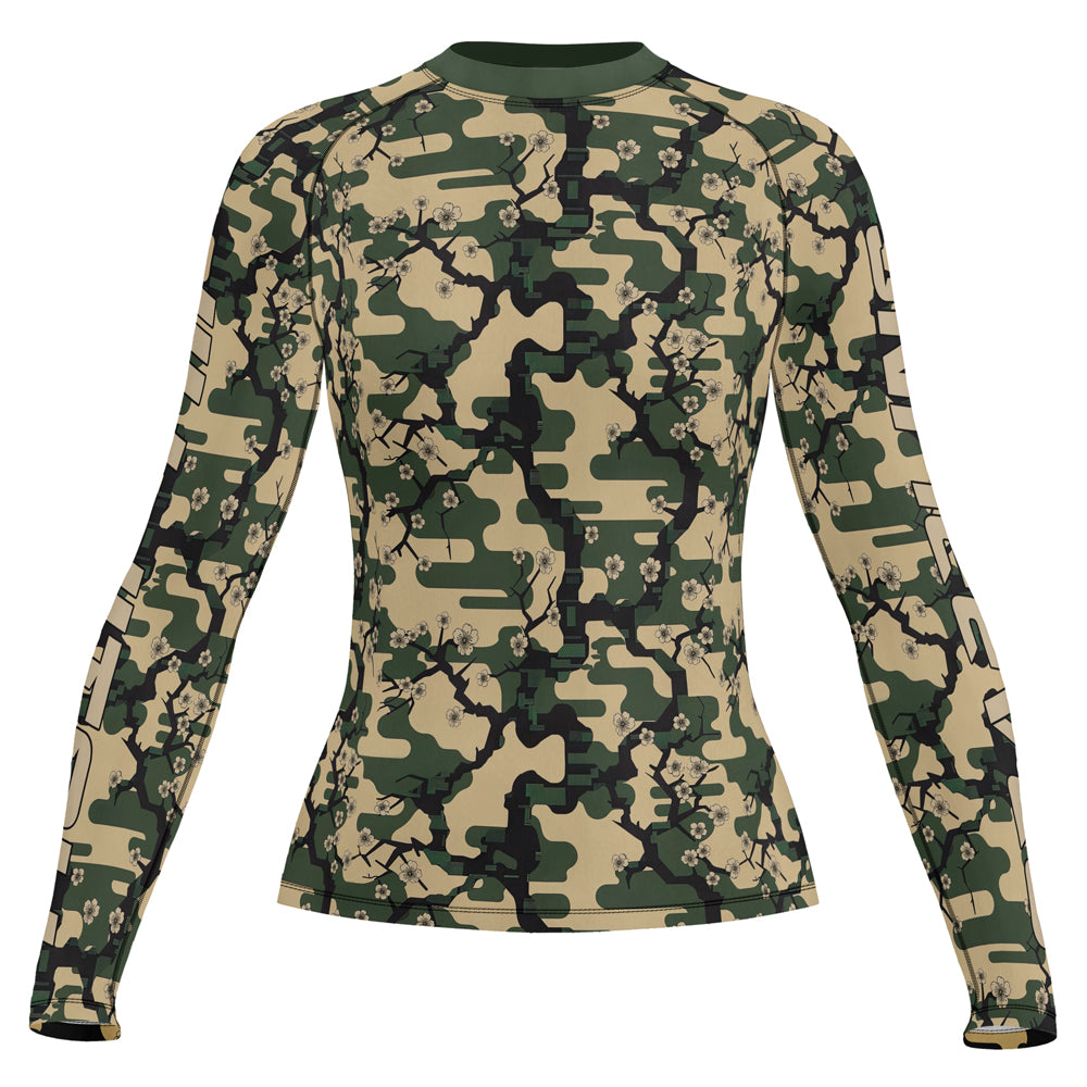 Rashninja Camouflage Jungle Phantom Women's Long Sleeve Rash Guard